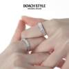 DOACH cross couple sterling silver ring