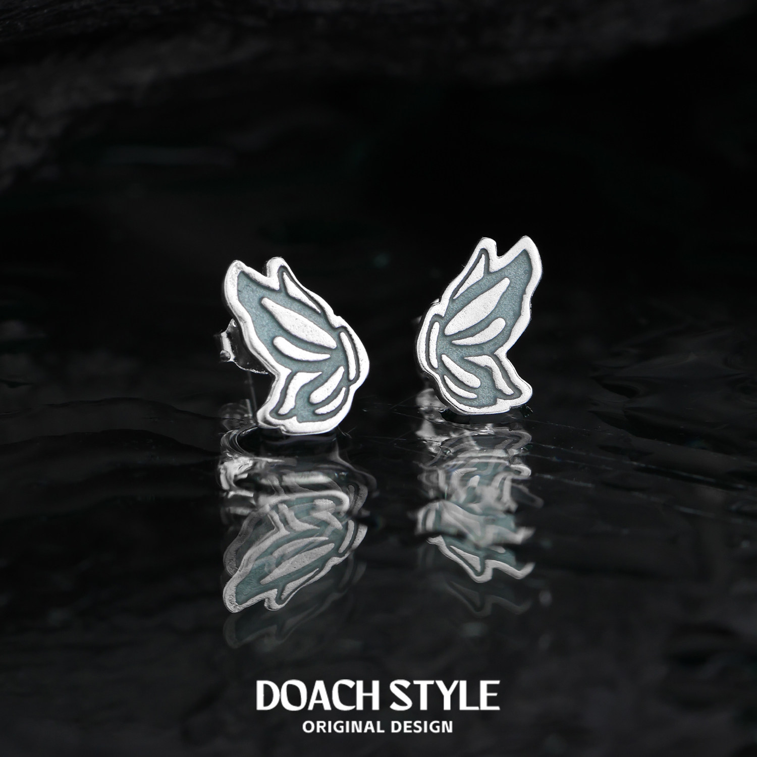 DOACH 心动蝴蝶耳钉轻奢小众设计感S925纯银耳饰高级感甜酷耳环,淘宝优惠券,粉丝福利购,淘宝优惠卷