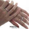 DOACH cross couple sterling silver ring