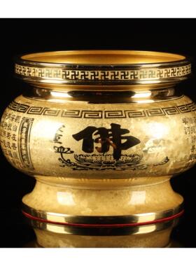 台湾纯铜结晶佛具套装供佛用品水杯香炉供佛灯供果盘供佛套装摆件