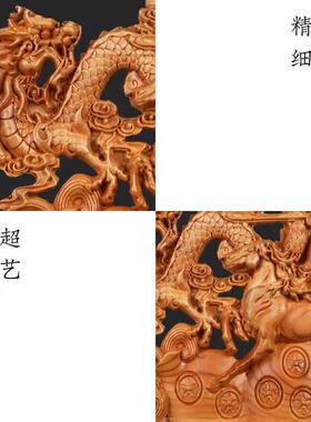 龙马精神摆件桃木木雕家居工艺品办公室摆件吉祥如意家居装饰品