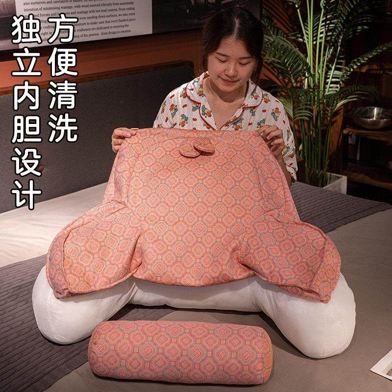 三层纱床头靠垫软包护腰靠枕大靠背孕妇沙发抱枕宿舍床上看书枕头,淘宝优惠券,粉丝福利购,淘宝优惠卷