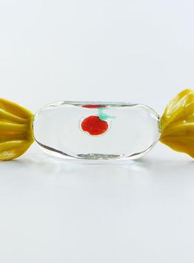 彩色琉璃糖果纯手工玻璃工艺品手作工艺家居装饰品童年儿时礼物