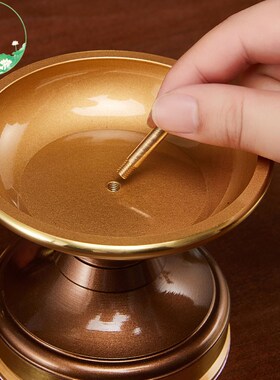 速发纯铜台家用供奉酥小灯台花灯供佛香烛台油烛莲灯
