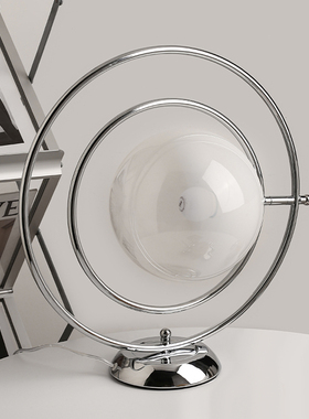 速发简约旋卧地球仪台灯摆件客床转室厅头氛围装饰轻奢高档