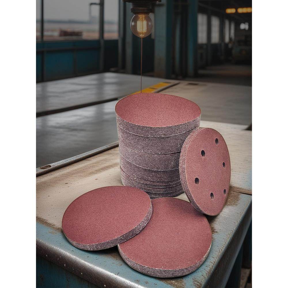 5寸砂纸片125mm气动打磨机植绒砂皮自贴拉绒圆盘木工打磨抛光沙纸,淘宝优惠券,粉丝福利购,淘宝优惠卷