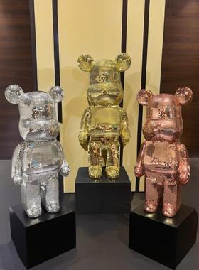 采购产品玻璃暴力熊饰品，可访问的豪华装饰熊饰品，客厅电视柜，