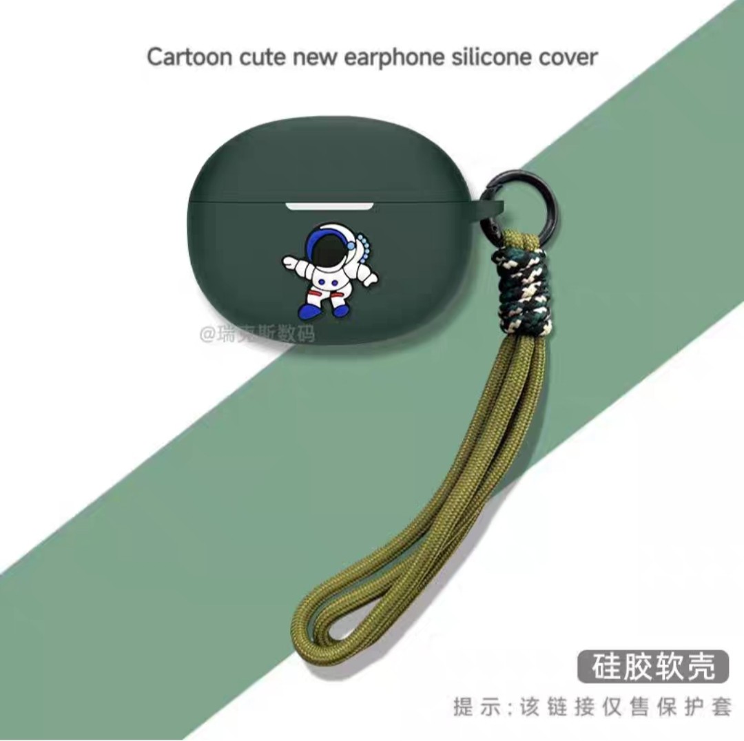 适用嘿喽Haylou W1 ANC无线蓝牙耳机保护套硅胶软壳嘿喽Haylou W1 ANC耳机充电仓盒保护套卡通防摔连体软壳 - 图3