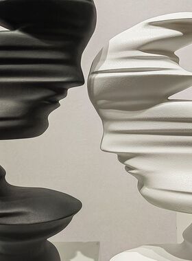 现代简约抽象人物摆件个性创意北欧风格家居装饰品电视柜玄关摆设