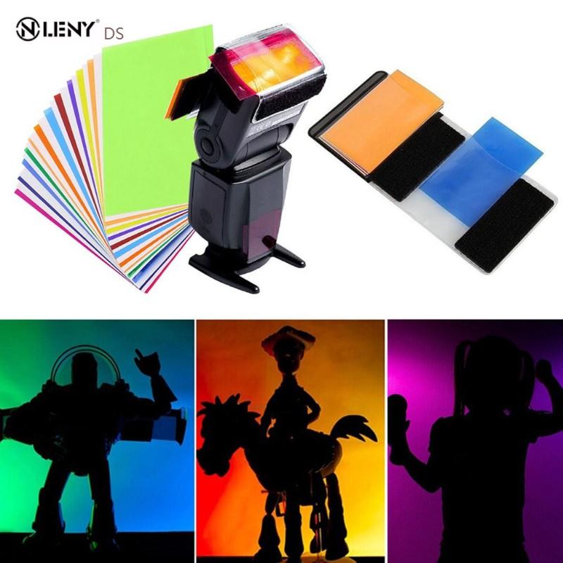 新品12pcs Colors card for Strobist Flash Gel Filter Color Ba - 图0
