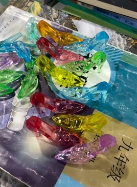 透明水晶高跟鞋整蛊摆件