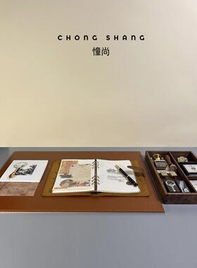 现代样板间样品屋展示中心书房文具主题组合套装饰品摆件