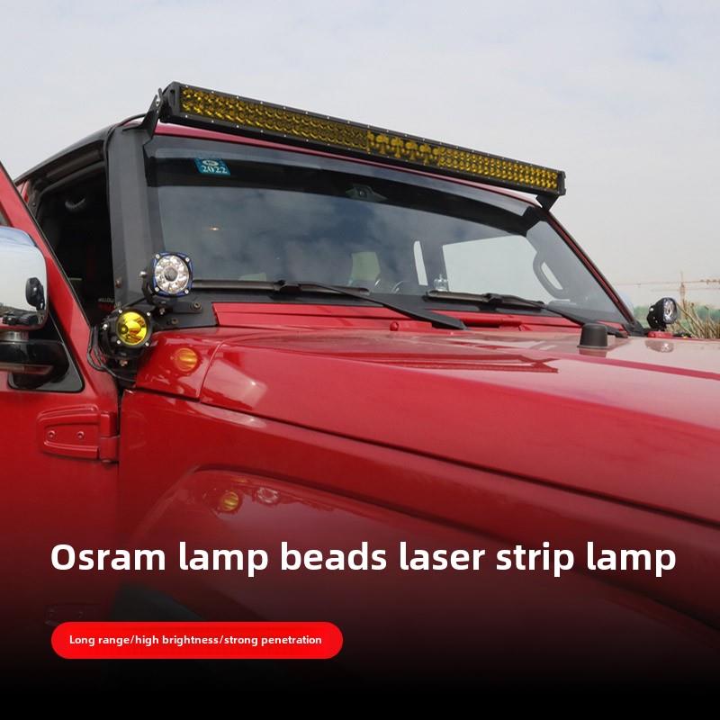 车顶激光射灯ATS汽车长条led灯货车中网超亮爆闪改装前杠灯越野灯 - 图2