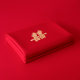 Hongbean pure cotton red wedding room bed sheet three-piece set