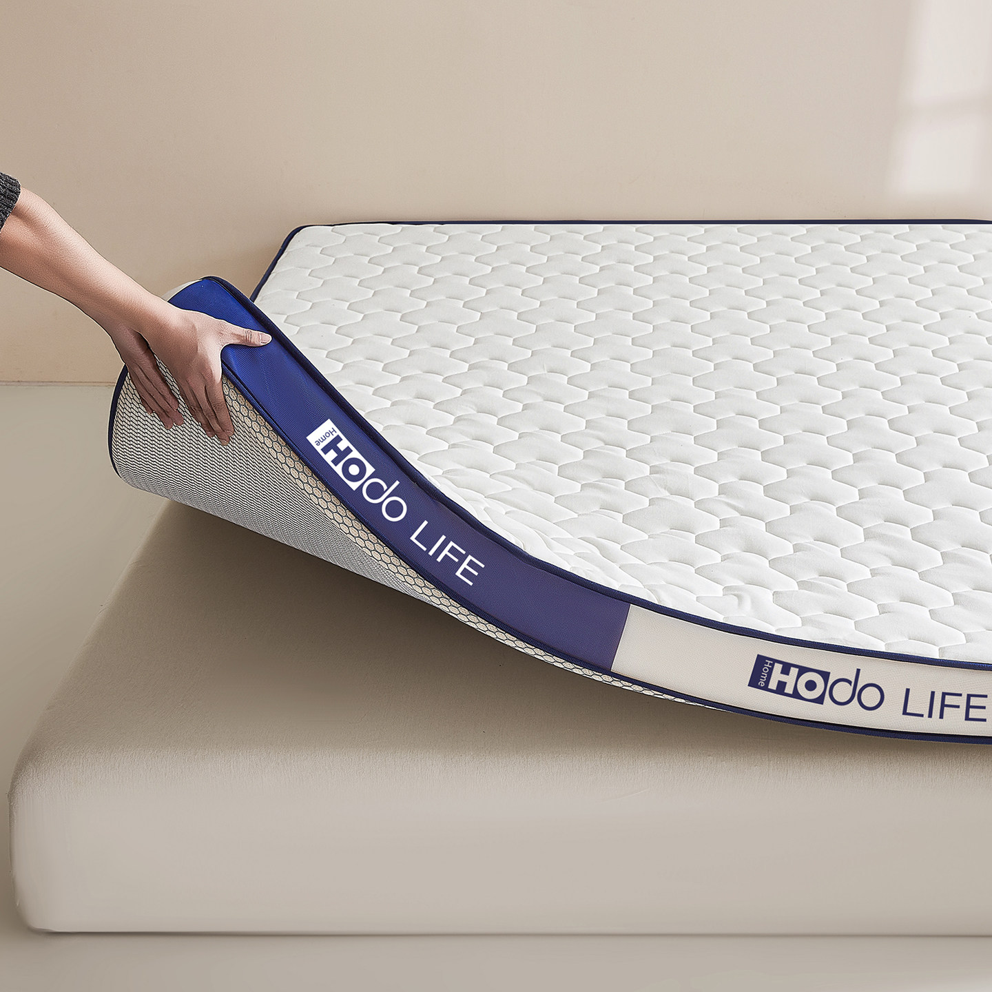 红豆乳胶记忆棉床垫软垫家用卧室榻榻米180x200海绵被褥铺底单人,淘宝优惠券,粉丝福利购,淘宝优惠卷