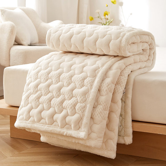 Red bean thickened milk velvet quilted mattress