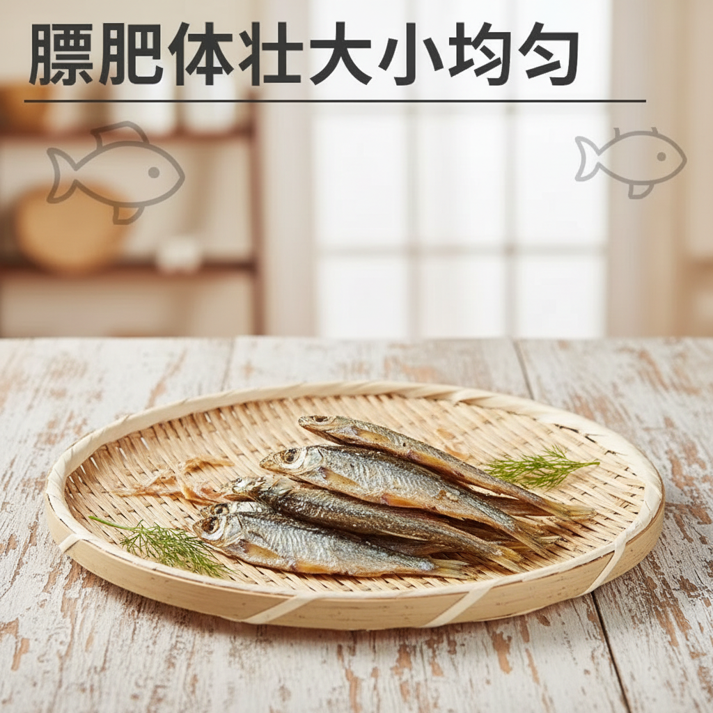小鱼干猫猫零食宠物冻干多春鱼无猫咪盐零食补成猫猫粮磨牙营养钙
