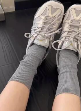 灰色真的好高级！堆堆袜四季