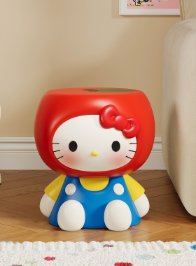 HelloKitty苹果猫换鞋凳落地摆件