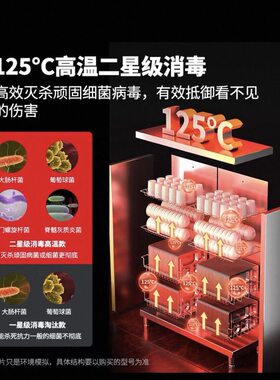 消毒柜商用双门单门餐饮高温立式大容量家用餐具不锈钢碗柜热风柜