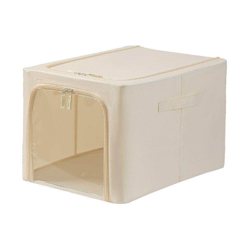 安琴棉麻收纳箱窄长深可水洗布艺衣物折叠整理家用衣柜pp板百纳箱,淘宝优惠券,粉丝福利购,淘宝优惠卷