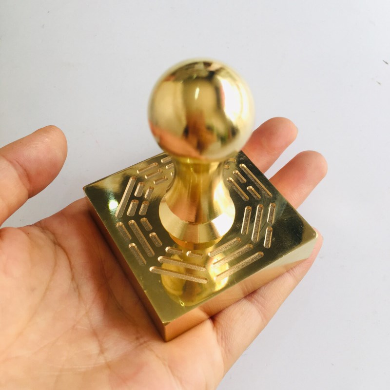 速发天师印法器道家章品道士印用张天师印铜印送底座天字印5厘米 - 图0