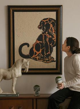 形上中古风大理石苔藓香薰蜡烛杯高级感样板间茶几客厅装饰摆件