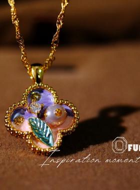 「四叶草」轻奢法式精致女士项链