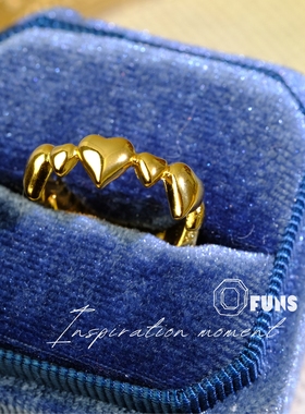 「桃心公主」轻奢叠戴食指戒指