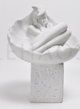 巨蟹座!北欧纯白色创意陶瓷12星座陶瓷星座雕塑人物装饰摆饰礼物