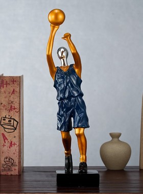 篮球高尔夫运动人物摆件创意办公室男生礼物儿童房间家居装饰品