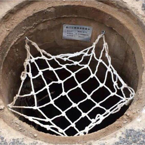 井盖网安全网雨水井下水道污水井防护网圆形防堕网窨井防坠网市政 - 图1