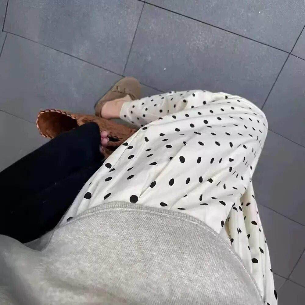 孕妇阔腿裤2025新款夏季薄款宽松波点小个子奶奶裤托腹九分哈伦裤,淘宝优惠券,粉丝福利购,淘宝优惠卷
