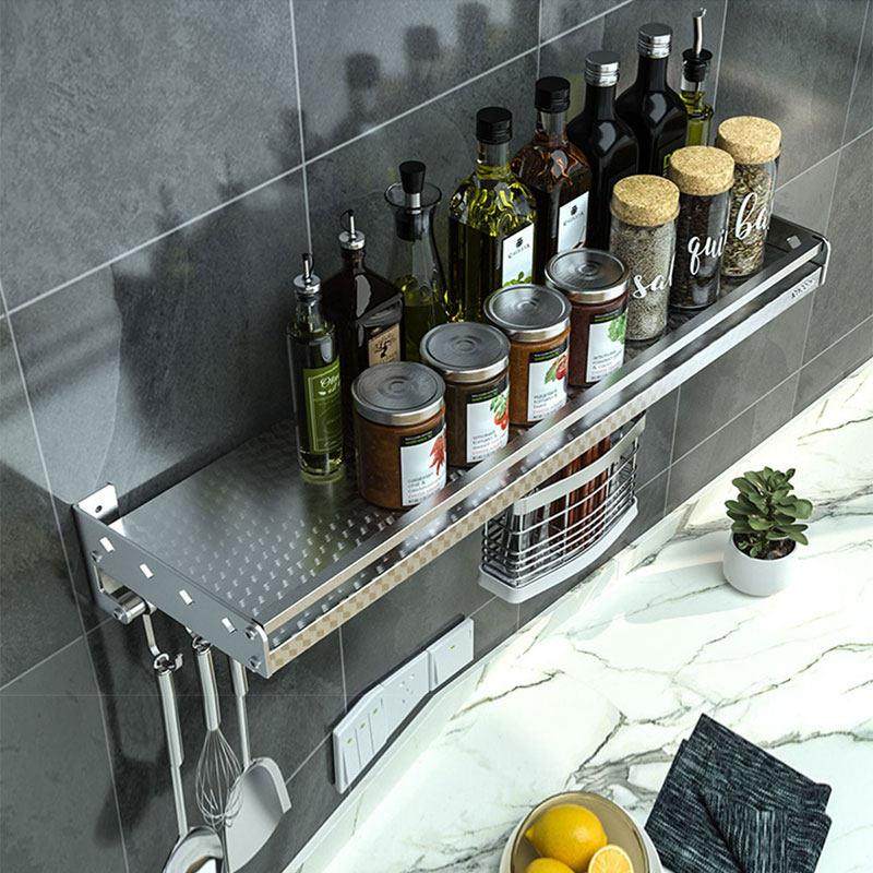 304不锈钢壁挂式厨房置物架调料架免打孔刀架筷子碗碟架沥水碗架,淘宝优惠券,粉丝福利购,淘宝优惠卷