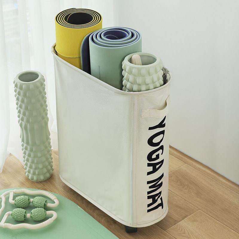 瑜珈垫收纳层架折叠脏衣篮可移动泡沫轴置物整理健身器材家用筐专,淘宝优惠券,粉丝福利购,淘宝优惠卷