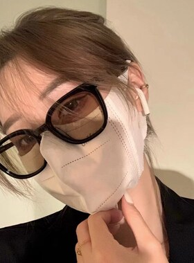 速发适合墨紫脸的黑色方镜款202新款高级感防圆外线开车太男