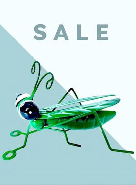 跨境铁艺蝗虫办公室桌面简约精制工艺品花园高级家居摆件金属雕塑