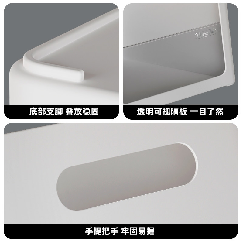 橱柜收纳盒桌面零食杂物化妆品收纳筐深柜直角整理盒厨房储物筐,淘宝优惠券,粉丝福利购,淘宝优惠卷