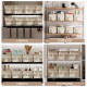 High cabinet storage box with handle miscellaneous items basket top cabinet box