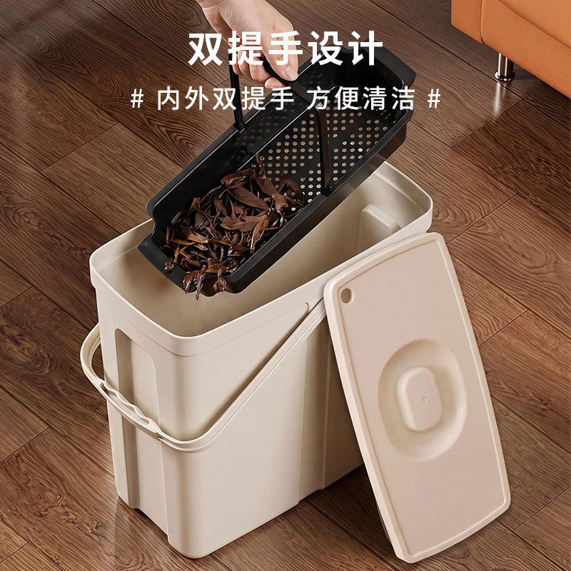 Tea bucket gap wastewater bucket tea filter drainage bucket