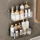 Wall-mounted punch-free wall storage box with wider and higher height