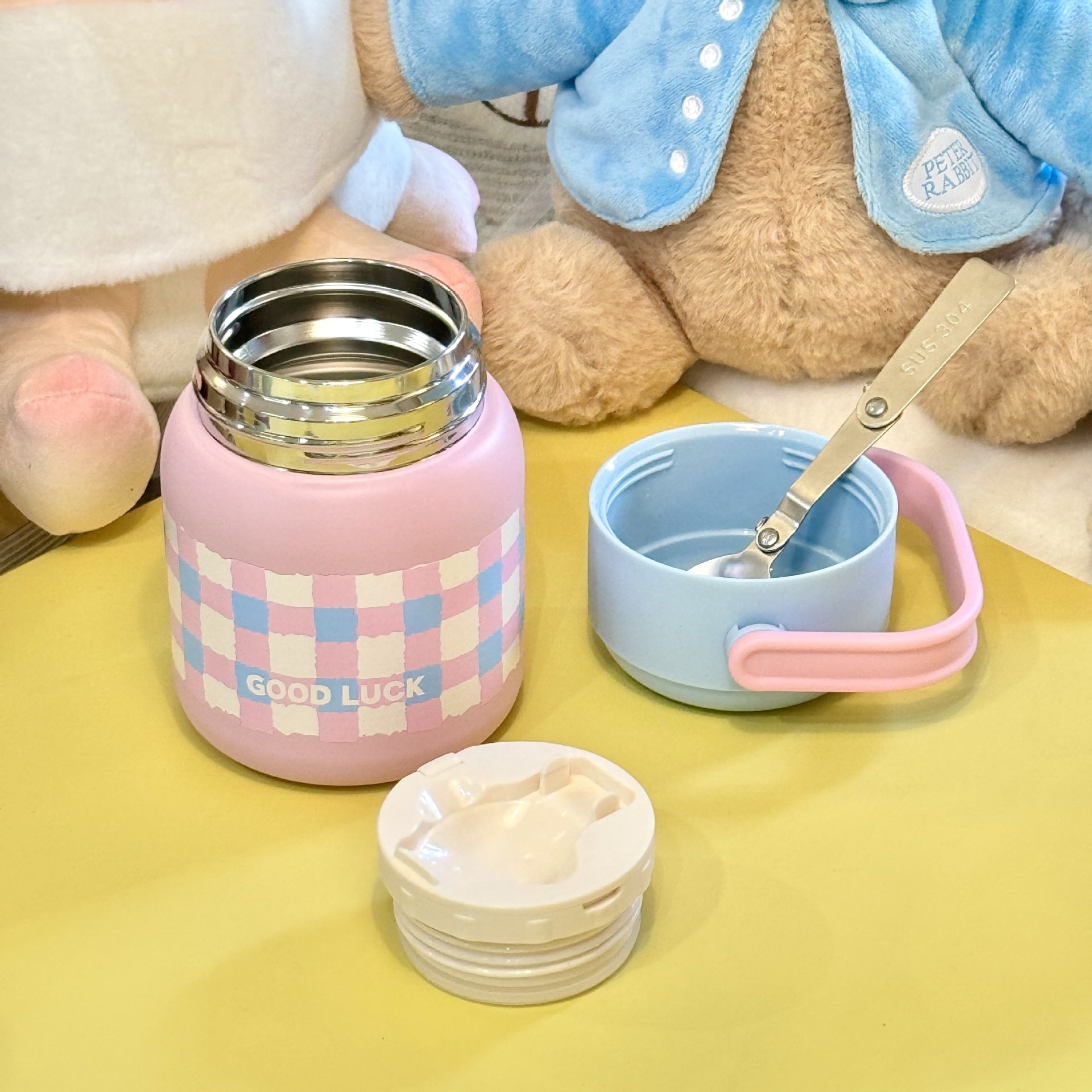 新款创意卡通焖烧壶316不锈钢焖烧杯带不锈钢勺子大容量水杯,淘宝优惠券,粉丝福利购,淘宝优惠卷