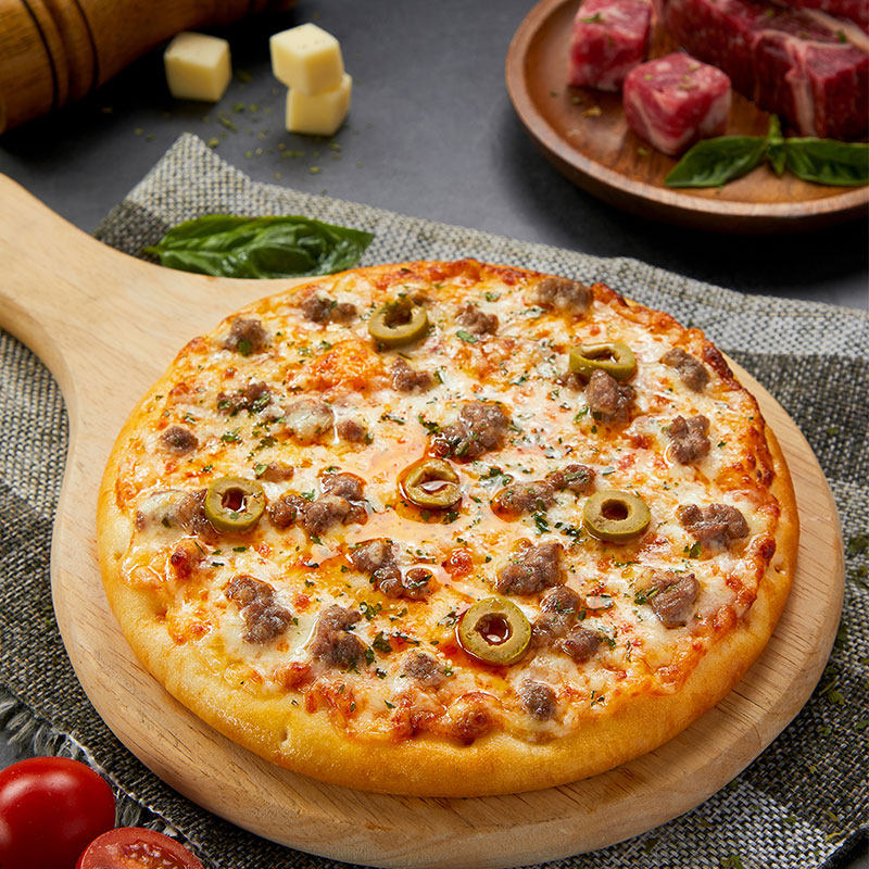 元初食品意式石炉和牛披萨210g(7英寸) 牛肉比萨西式面点匹萨冻品,淘宝优惠券,粉丝福利购,淘宝优惠卷