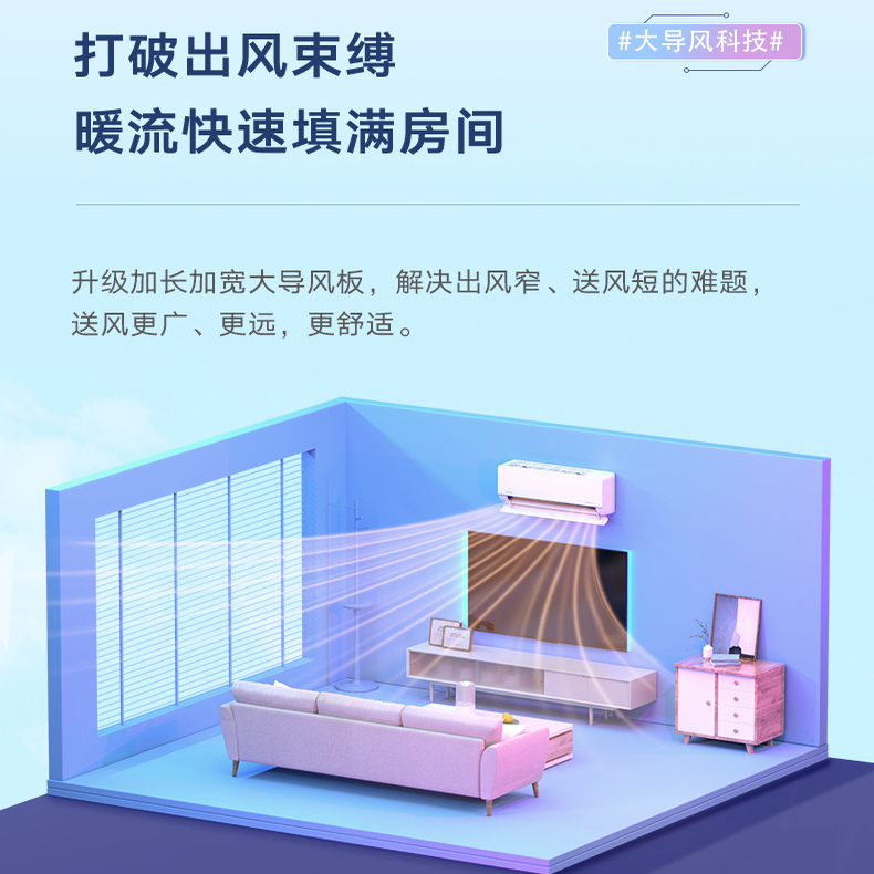 The government subsidizes 20% Hualing air conditioner super power-saving Max hanging type 1.5 HP first-class bedroom hanging type 35HL1Pro