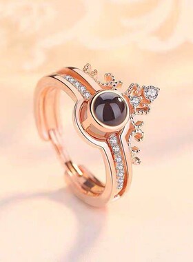 极速100 I Love You Word Projection Couples Ring Couples Onli