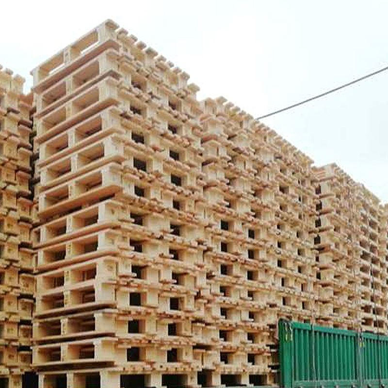 化工1托盘四面进叉木质卡板堆高机运输周转木托盘免熏蒸木托盘 - 图3