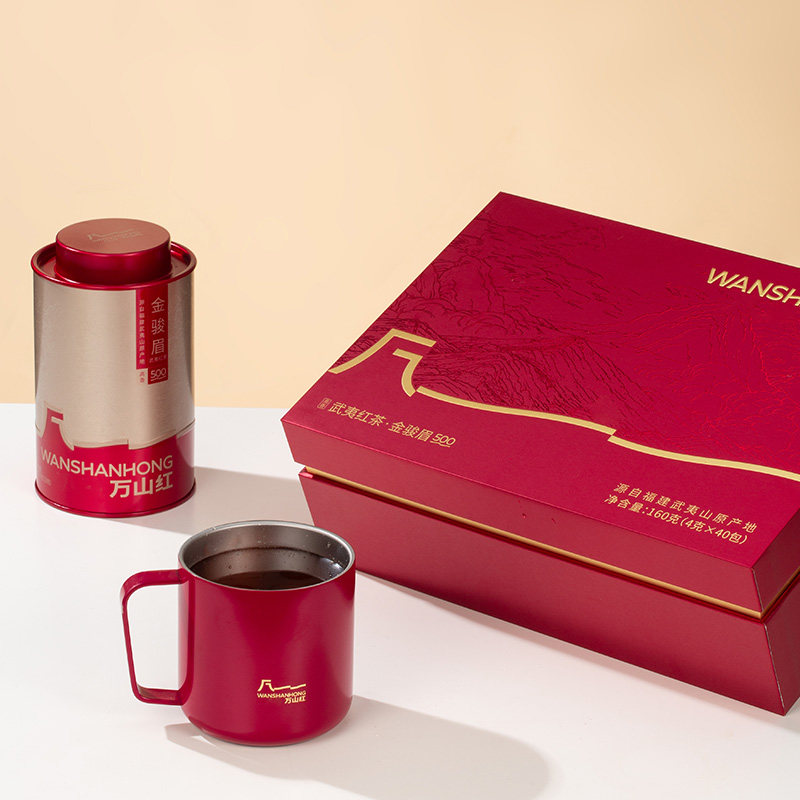 【礼盒量贩装】八马万山红金骏眉正山小种过年茶叶礼盒官方正品