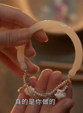 珠帘玉幕紫星手链珍珠甜美小众设计高级感显白手镯高颜值串珠手饰