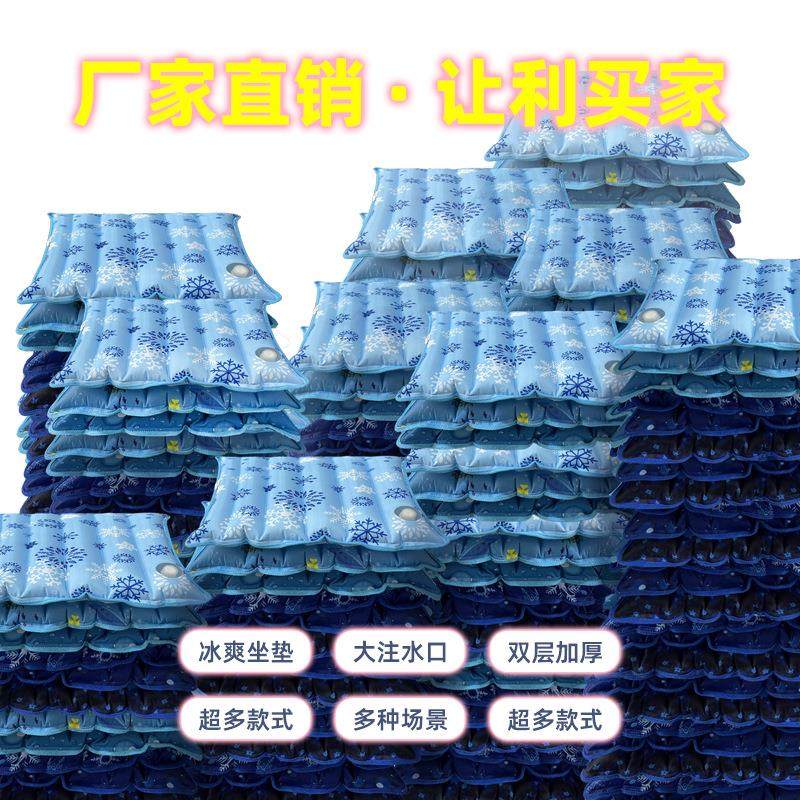 厂家直销PVC加厚夏季降温避暑冰枕防漏防爆抗压注水枕头55*35 - 图1