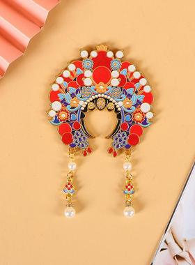 北京凤冠状元帽冰箱贴凤来仪锦绣云肩磁贴国风文创穆桂英挂帅现货